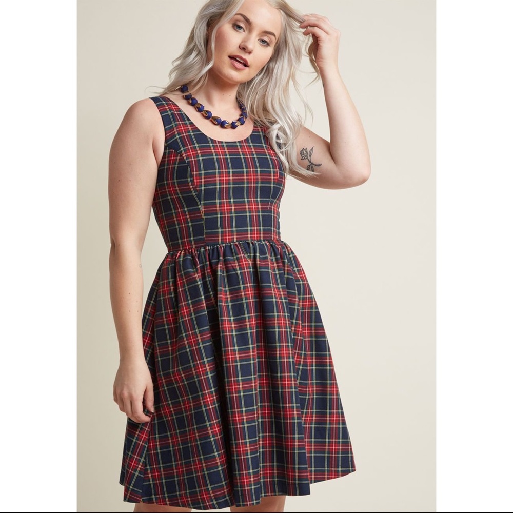 ModCloth plaid dress